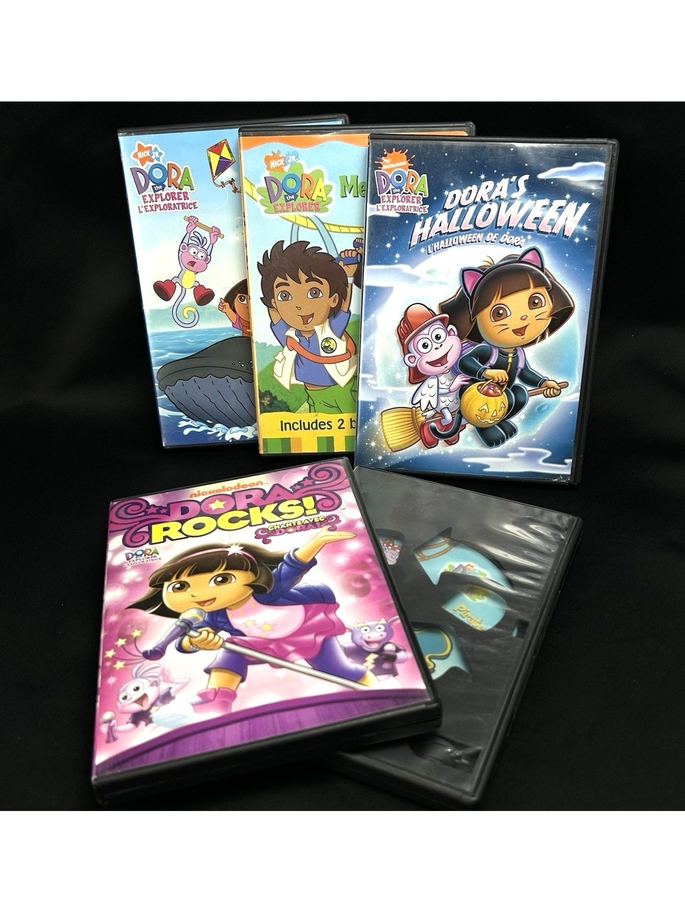 Dora The Explorer DVDS Lot of 6 Meet Diego, Dora Rocks, Halloween & More